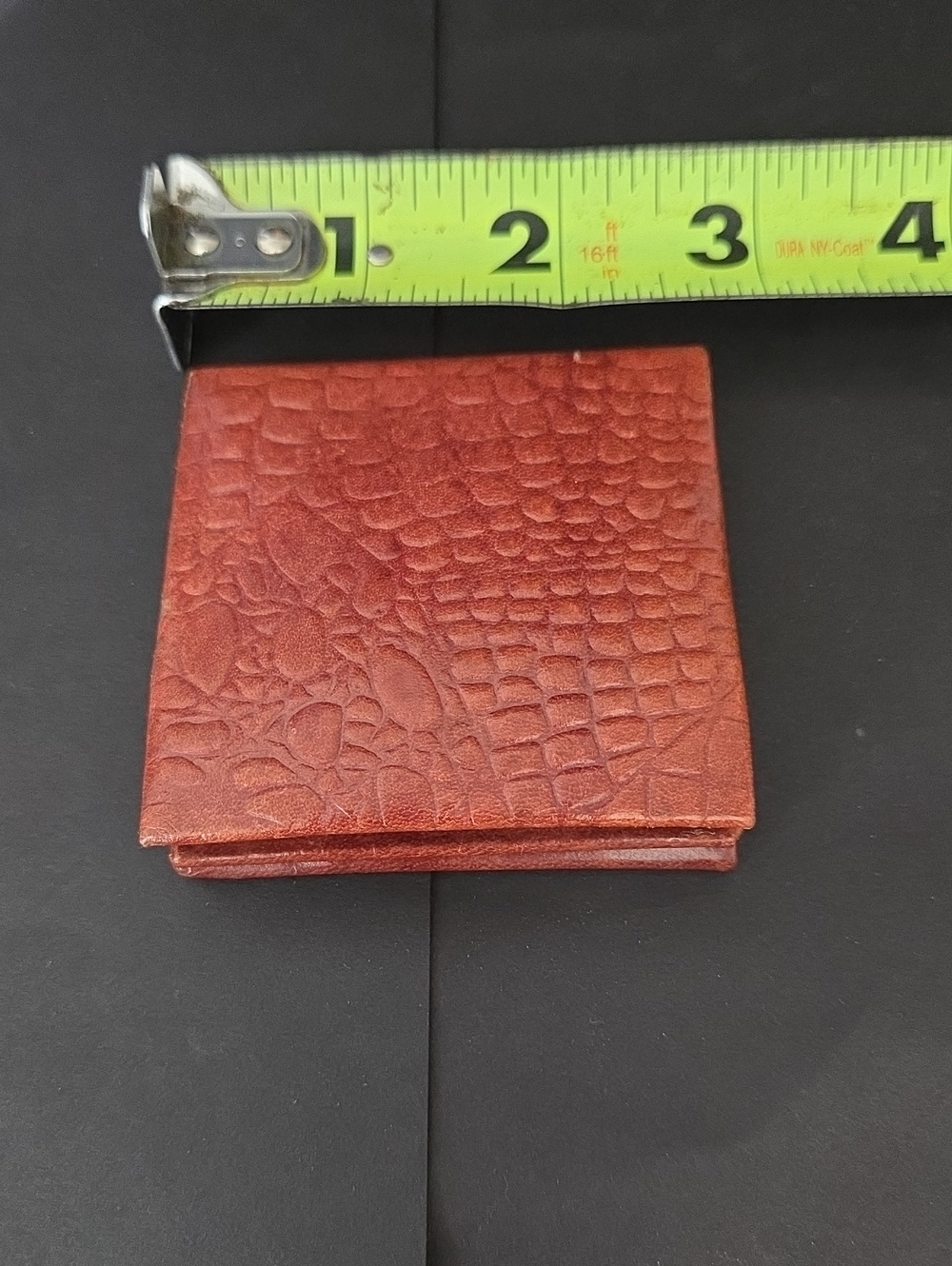 Vintage Leather Tray Coin Purse By The Mediterranean Trading Co.